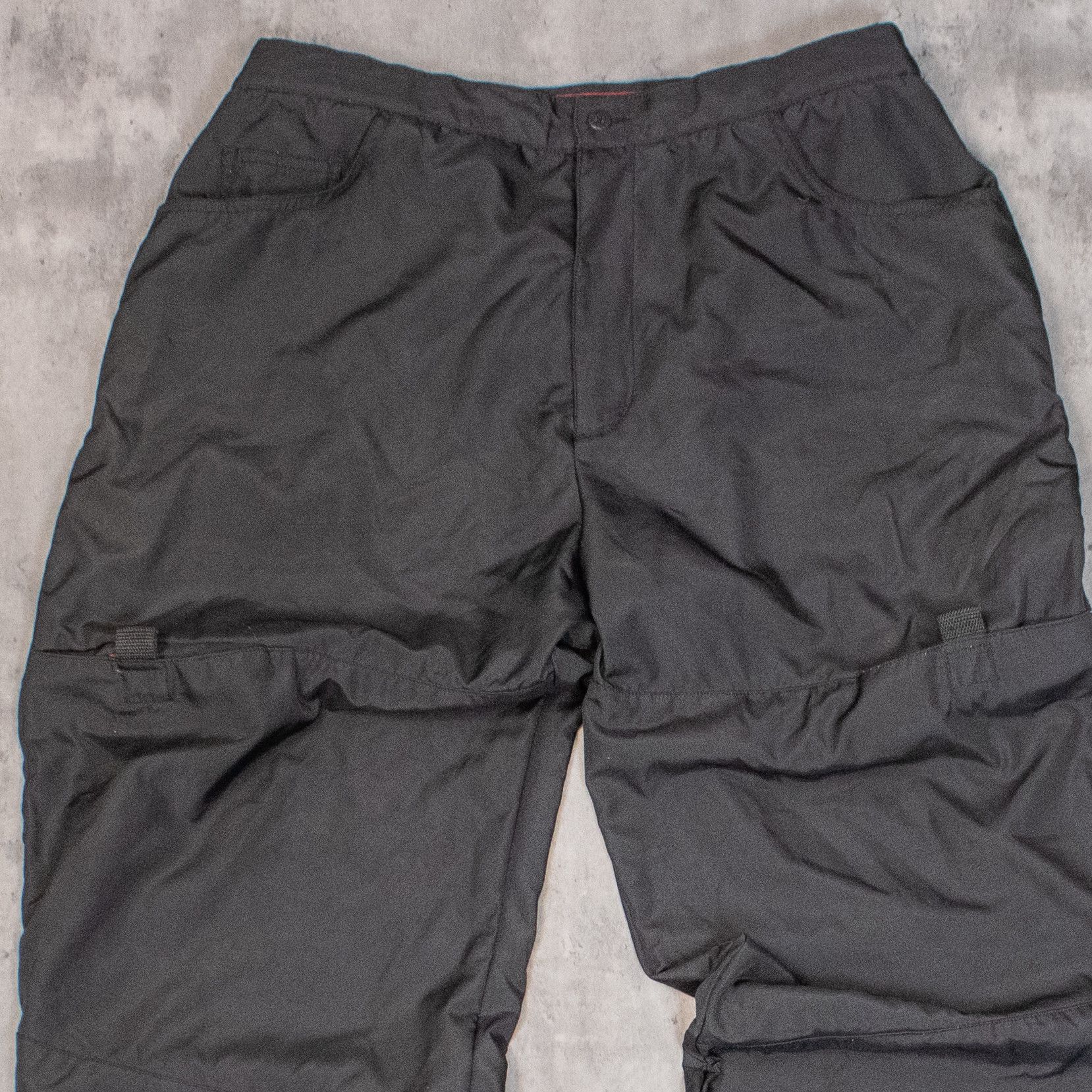 Point Zero Y2K 2000's Baggy Relax Fit Black Polyester Blend Pant's Size US 36 / EU 52 - 4 Thumbnail