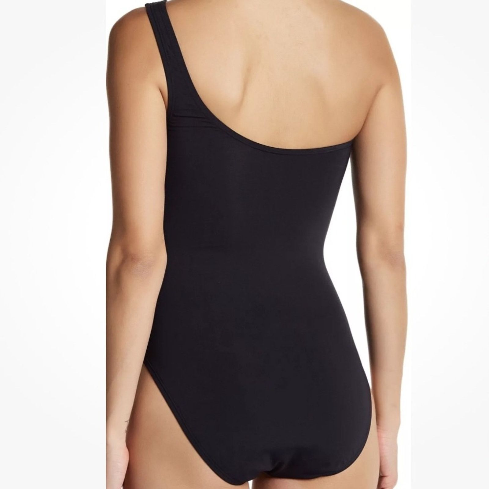 Other BLEU ROD BEATTIE Meshing One Shoulder Black Swim Suit Size ONE SIZE - 2 Thumbnail