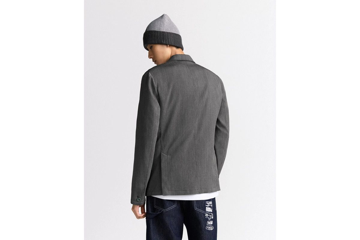 Dior o1bcso1str0326 Oblique Jacket with Buttoned Strap in Grey Size US M / EU 48-50 / 2 - 5 Thumbnail