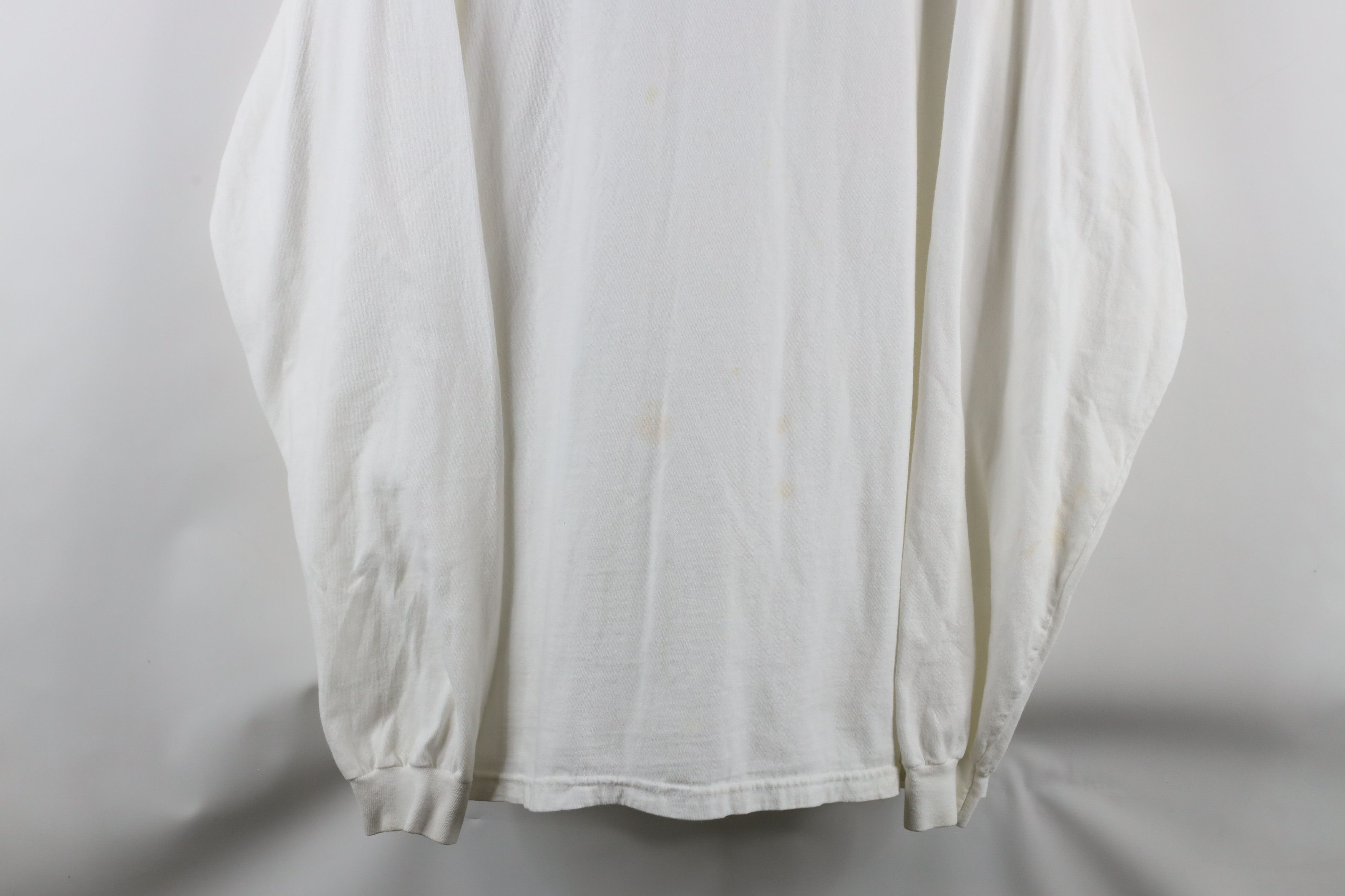 Hanes × Vintage Vintage 90s Island Ohio Booga Wear Long Sleeve T-Shirt White Size US XXL / EU 58 / 5 - 3 Thumbnail