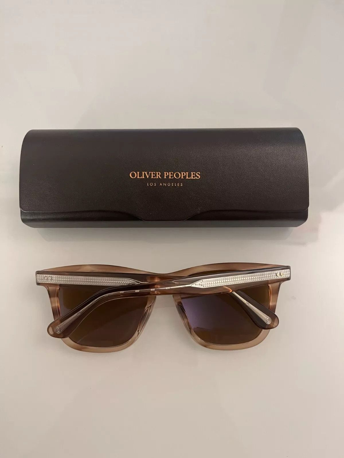 Oliver Peoples OLIVER PEOPLES LYNES SUN Washed Sunstone/ True Brown Size ONE SIZE - 6 Thumbnail