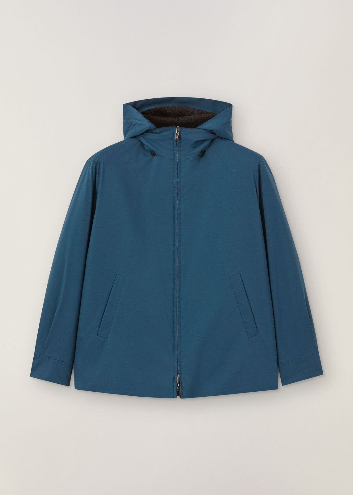 image of Loro Piana O1Loc1C0224 Reversible Arnold Parka In Black/blue, Women's (Size Large)