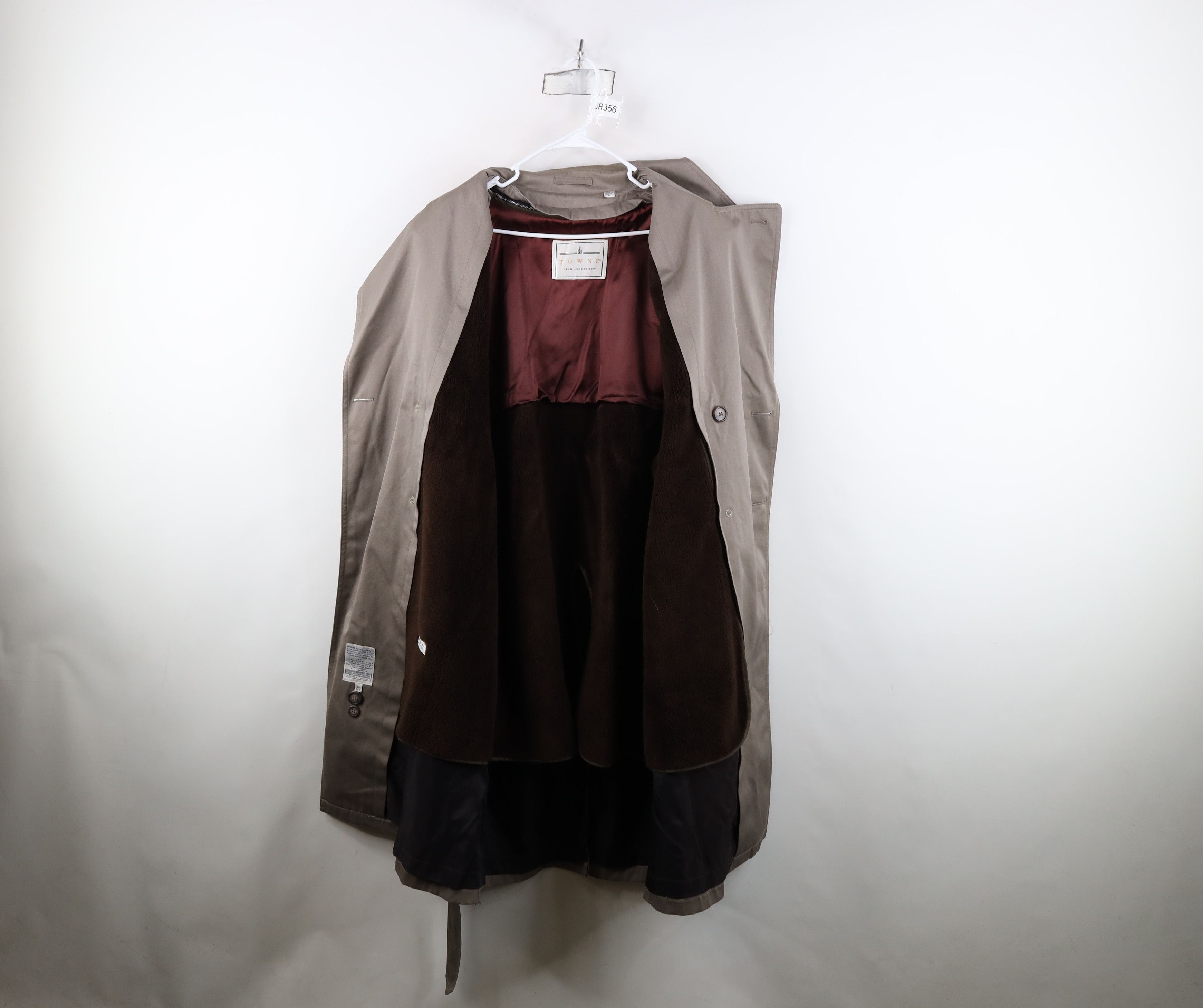 Vintage Vintage 90s Streetwear Belted Trench Coat Rain Jacket Gray Size US XL / EU 56 / 4 - 10 Thumbnail