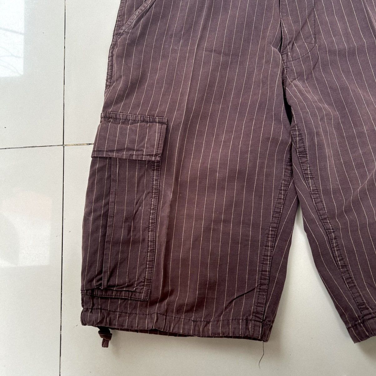 Stussy Vintage Shortpants Cargo Stussy Stripe Size US 33 - 13 Thumbnail