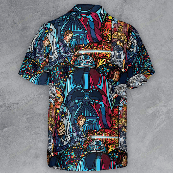 Designer × The Unbranded Brand Star Wars Stained Glass Button Down Shirt Size US L / EU 52-54 / 3 - 3 Thumbnail