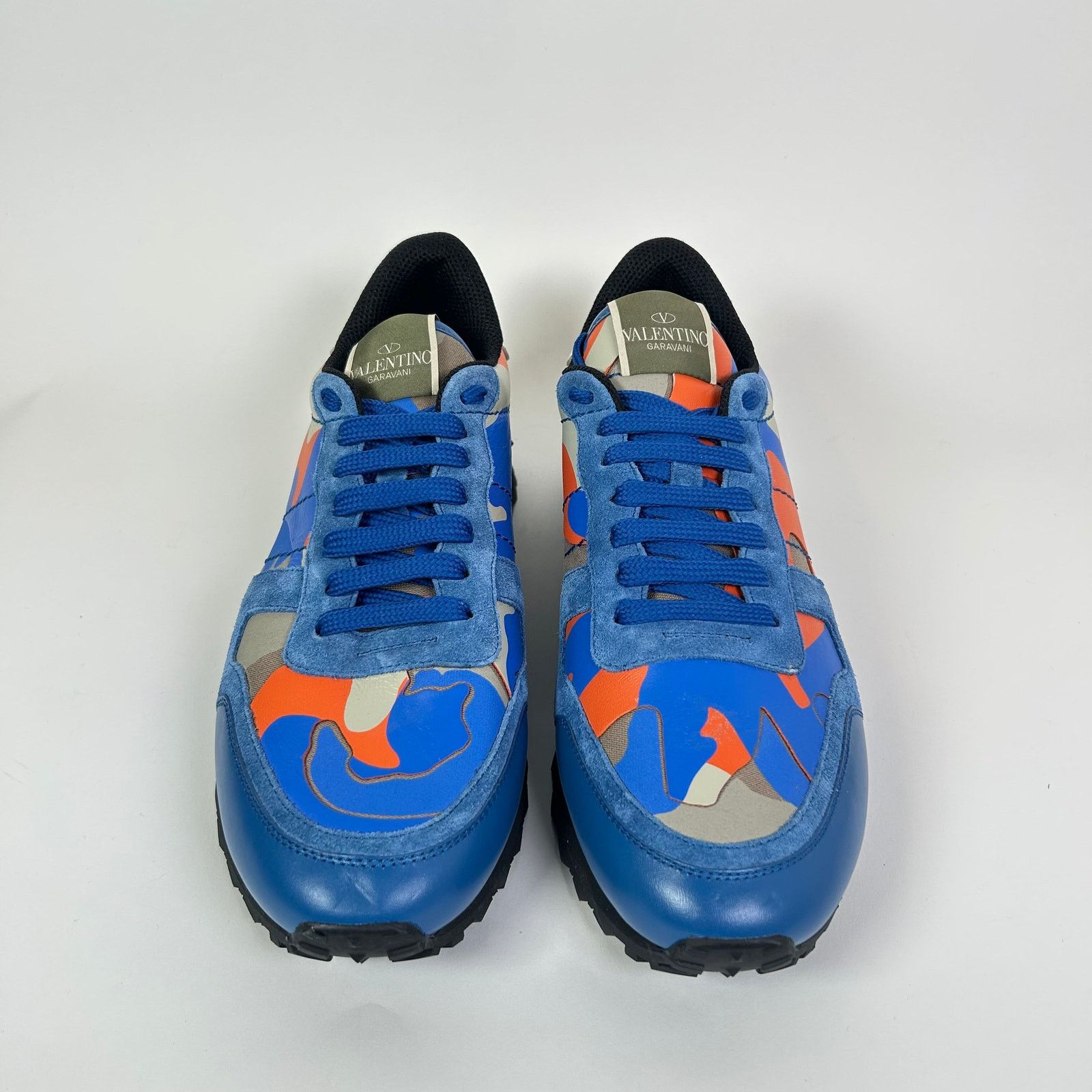 Valentino Valentino Blue Camo Rockrunner Sneakers Size US 8.5 / EU 41-42 - 2 Thumbnail