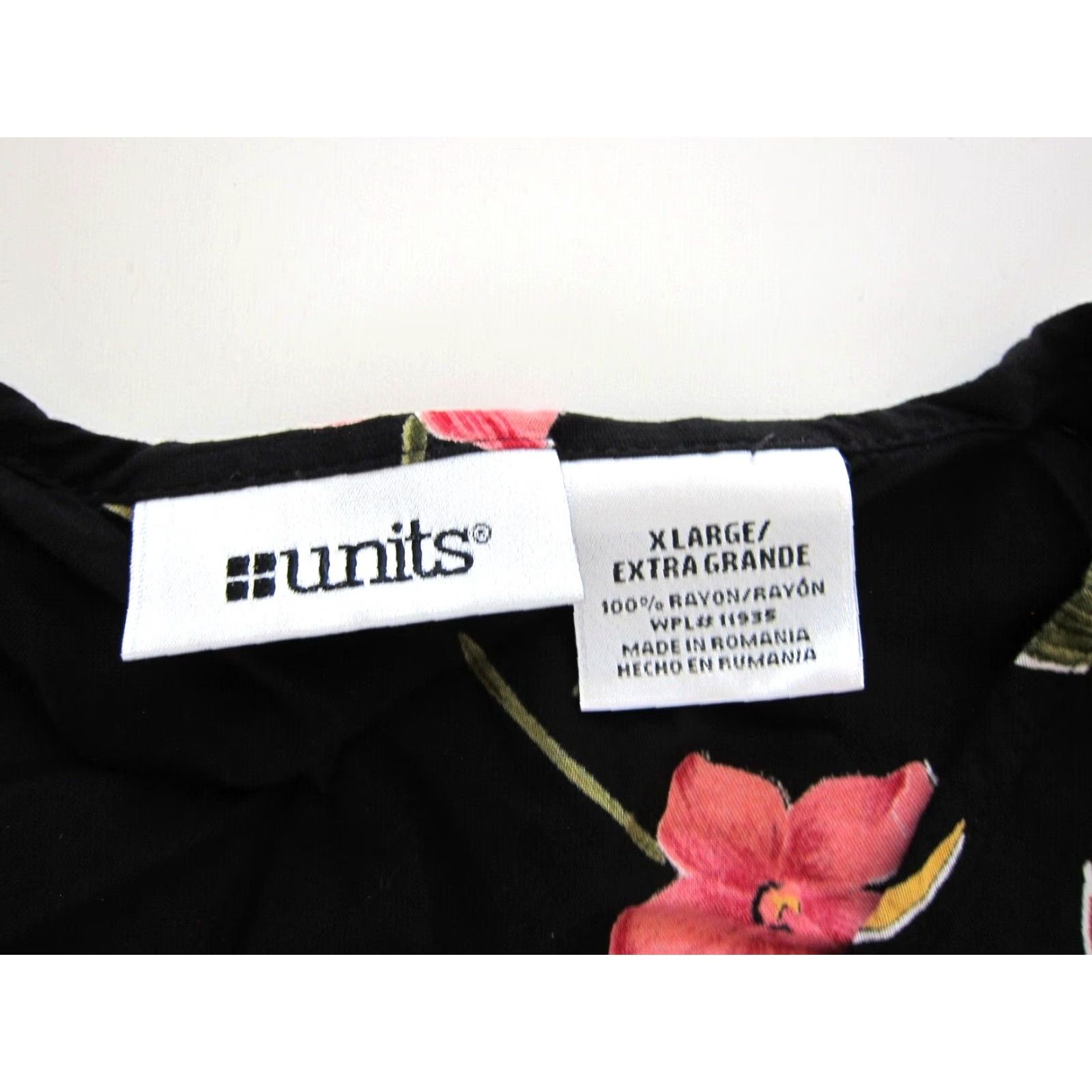 Vintage VINTAGE Units Maxi Dress Sleeveless Floral Long Sun XLarge Pink Black Green Women Ladies Size XL / US 12-14 / IT 48-50 - 4 Thumbnail