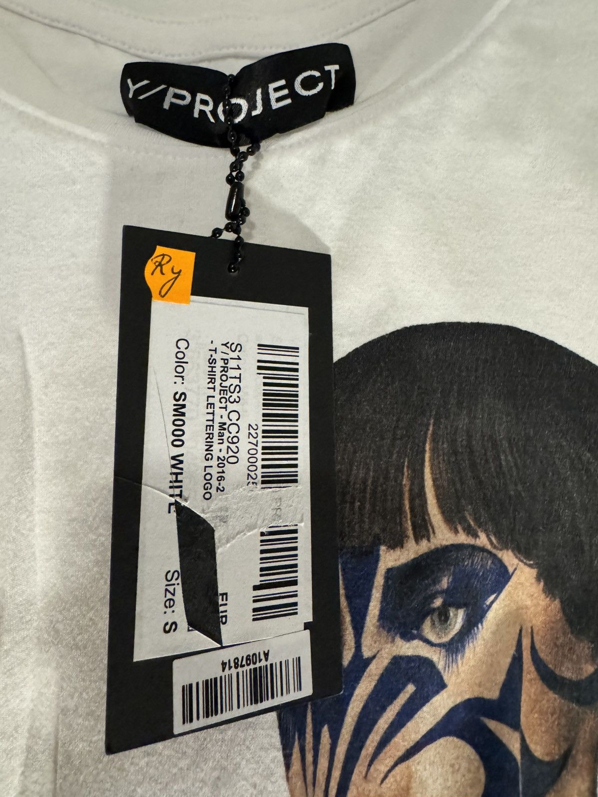 Y/Project Y/Project T Shirt Tattoo Face Graffiti 2016 S/M New Size US M / EU 48-50 / 2 - 3 Thumbnail