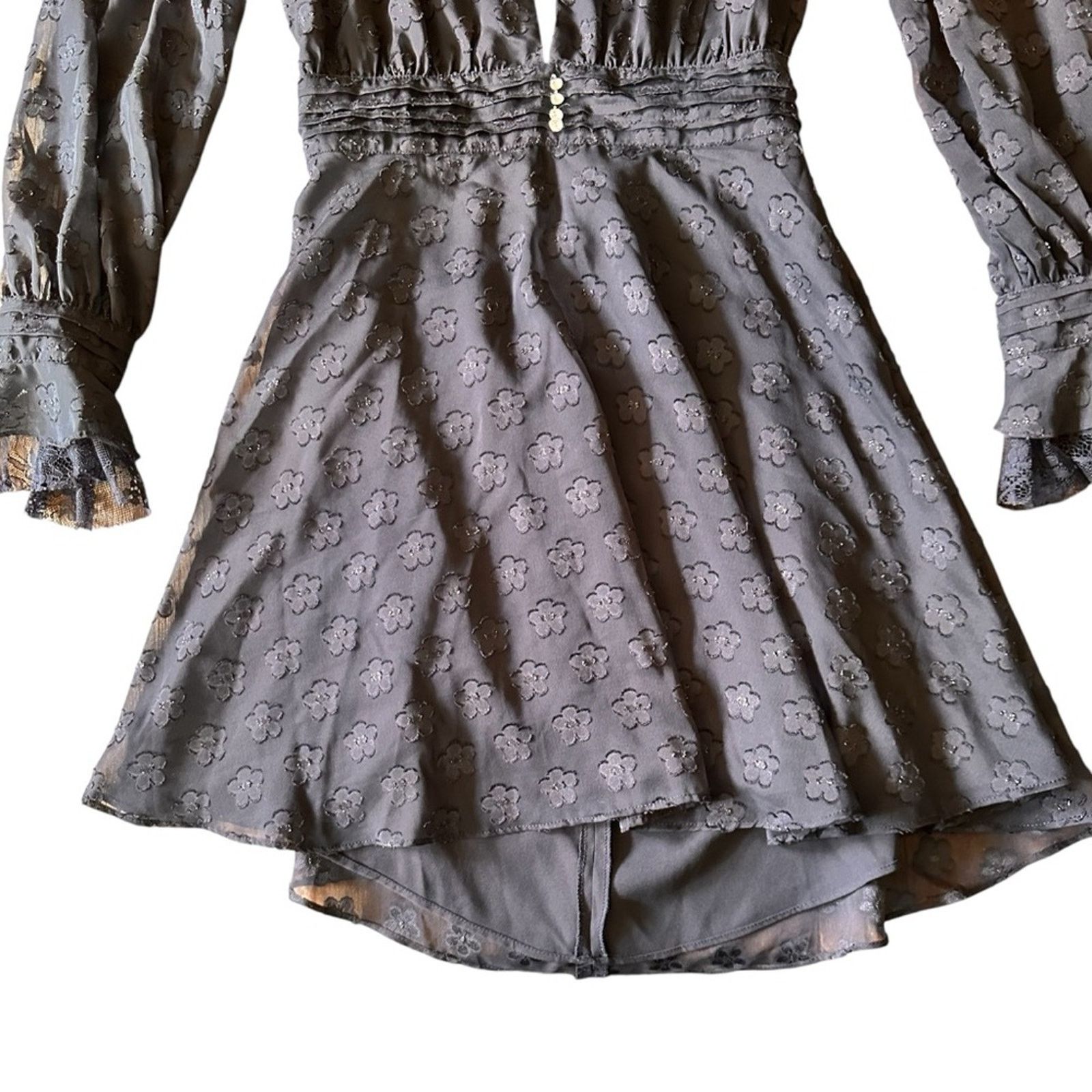 For Love & Lemons For Love & Lemons Modern Love Dress – Black Daisy – Size M Size M / US 6-8 / IT 42-44 - 5 Thumbnail