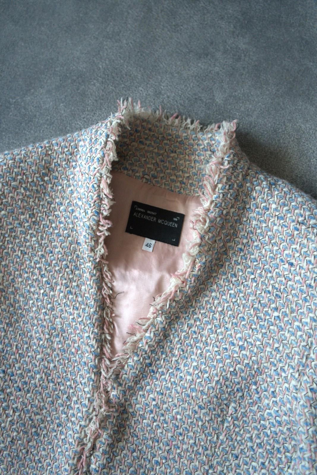 Alexander McQueen FW1993 Alexander McQueen Tweed Blazer Jacket Knit Size L / US 10 / IT 46 - 10 Thumbnail