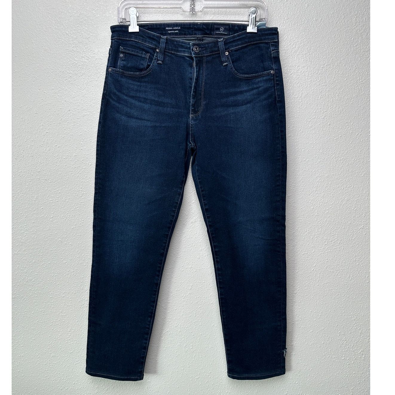 AG Adriano Goldschmied AG Prima Ankle Cigarette Dark Wash Women’s US 29 Jeans Size 29" - 2 Thumbnail