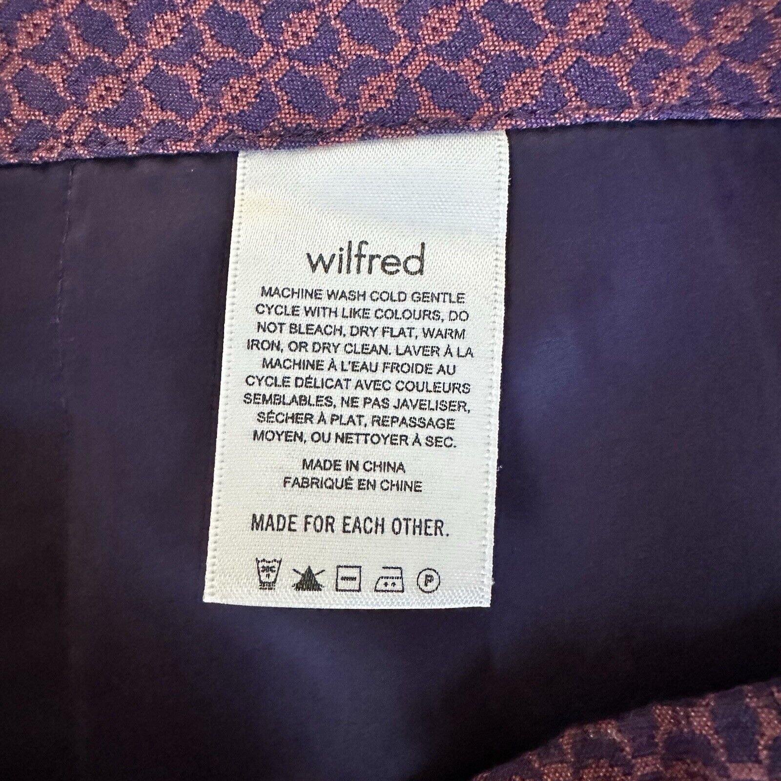 Aritzia Aritzia Wilfred A Line Mini Skirt Purple Burgundy Size 8 Size 28" / US 6 / IT 42 - 7 Thumbnail