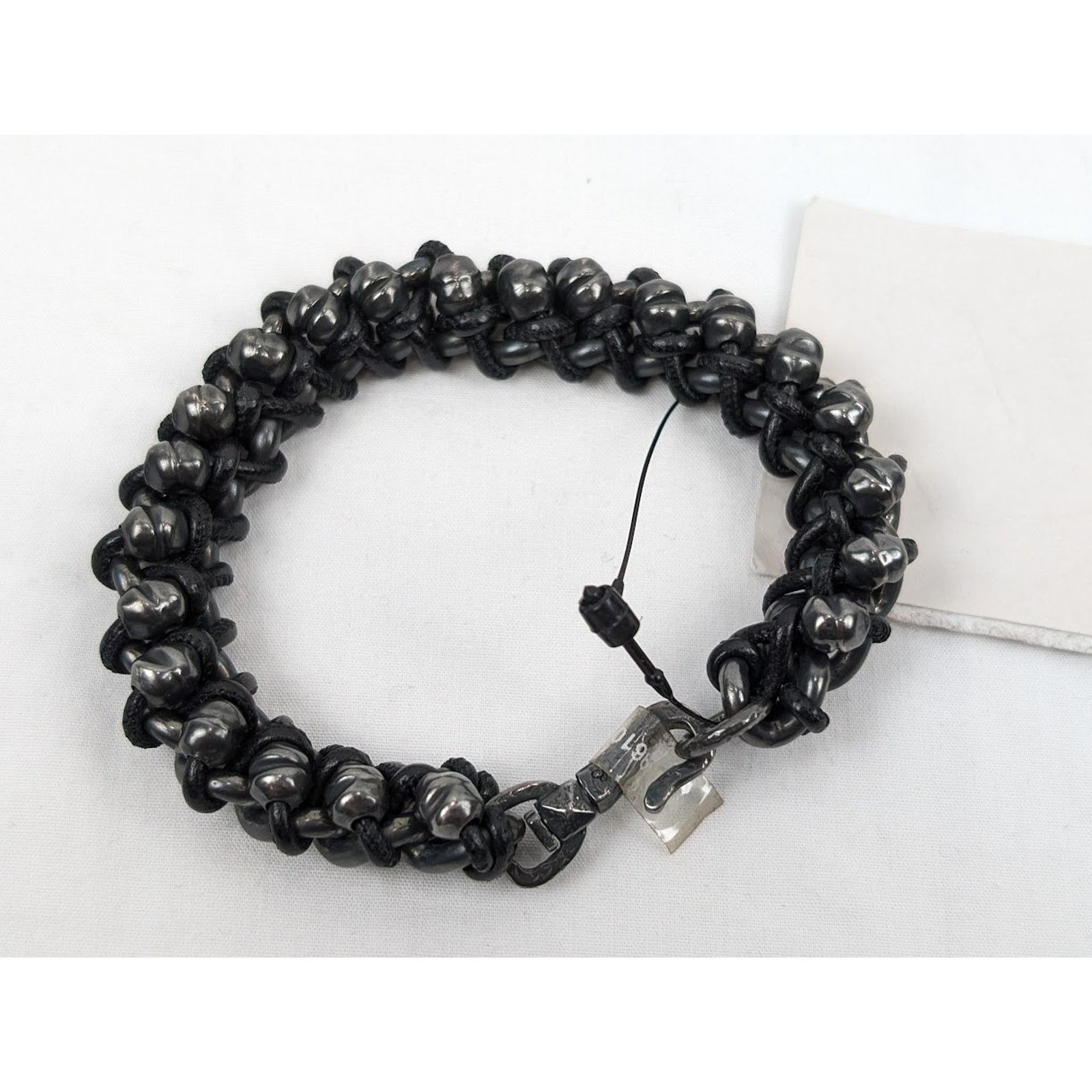 Bottega Veneta o1rshd1 Size: S / Ossidato/Nappa Bracelet in Naturale/Nero Size ONE SIZE - 8 Thumbnail
