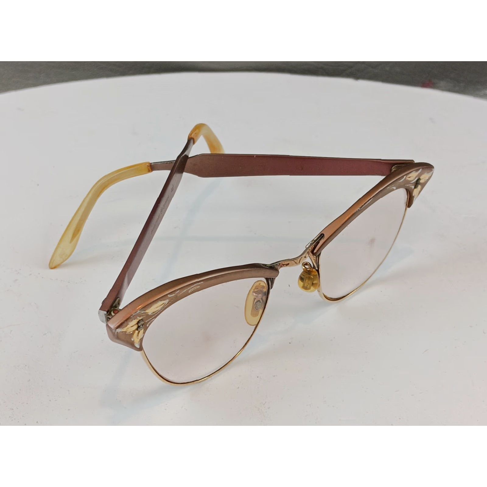 American Optical VINTAGE American Optical Cat Eye Frames Gold 12K Gold Filled Aluminum Women 1950s Retro Size ONE SIZE - 2 Thumbnail