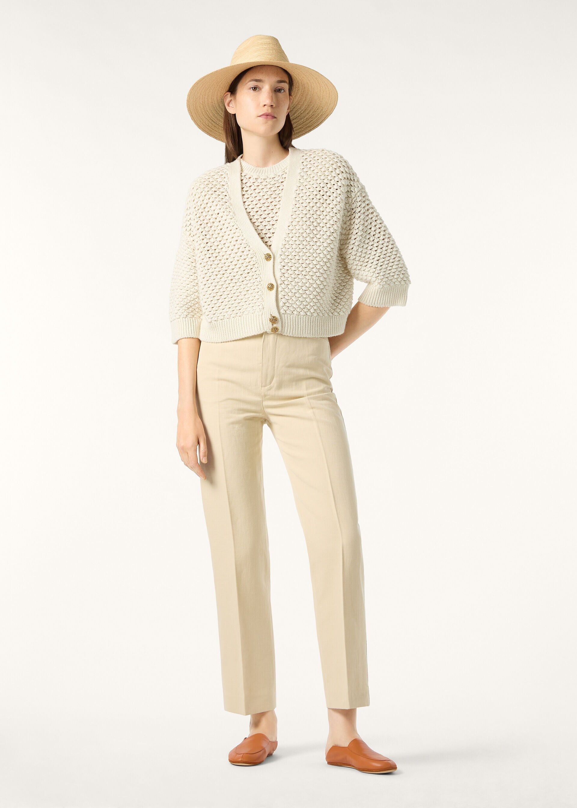 Loro Piana os11x0426 FAQ5840 Ridley Pant in Willow Beige Size 28" / US 6 / IT 42 - 2 Thumbnail