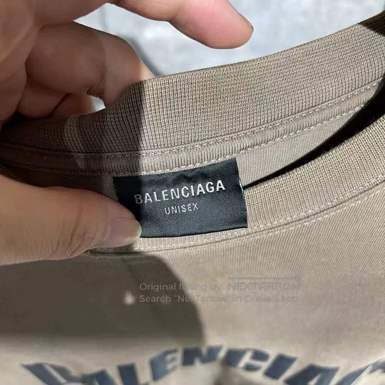 Balenciaga Balenciaga Destroyed Letter Logo Short Sleeve Size US XS / EU 42 / 0 - 3 Thumbnail