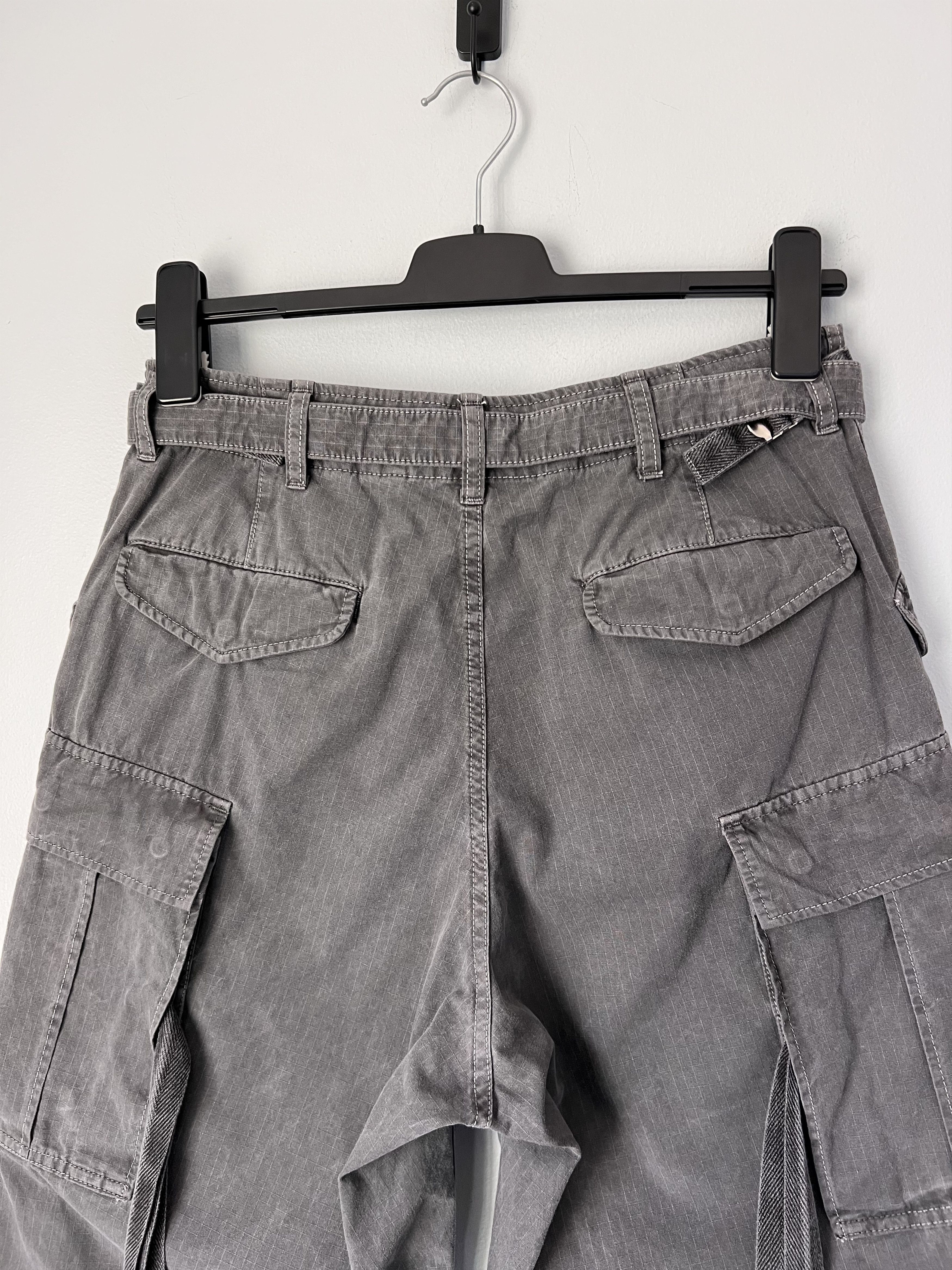 Sacai Sacai Garment Dyed Nylon Twill Cargo Pants in Grey Size US 32 / EU 48 - 5 Thumbnail