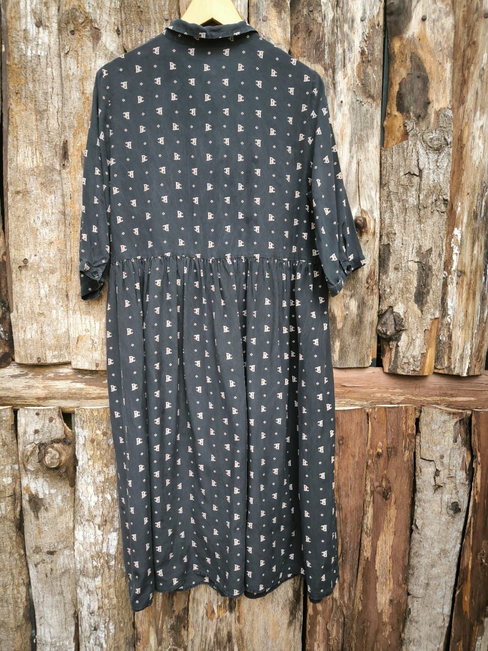Christian Dior Monsieur × Vintage Monogram Maxi Dress Silk Christian Dior Size M / US 6-8 / IT 42-44 - 2 Thumbnail
