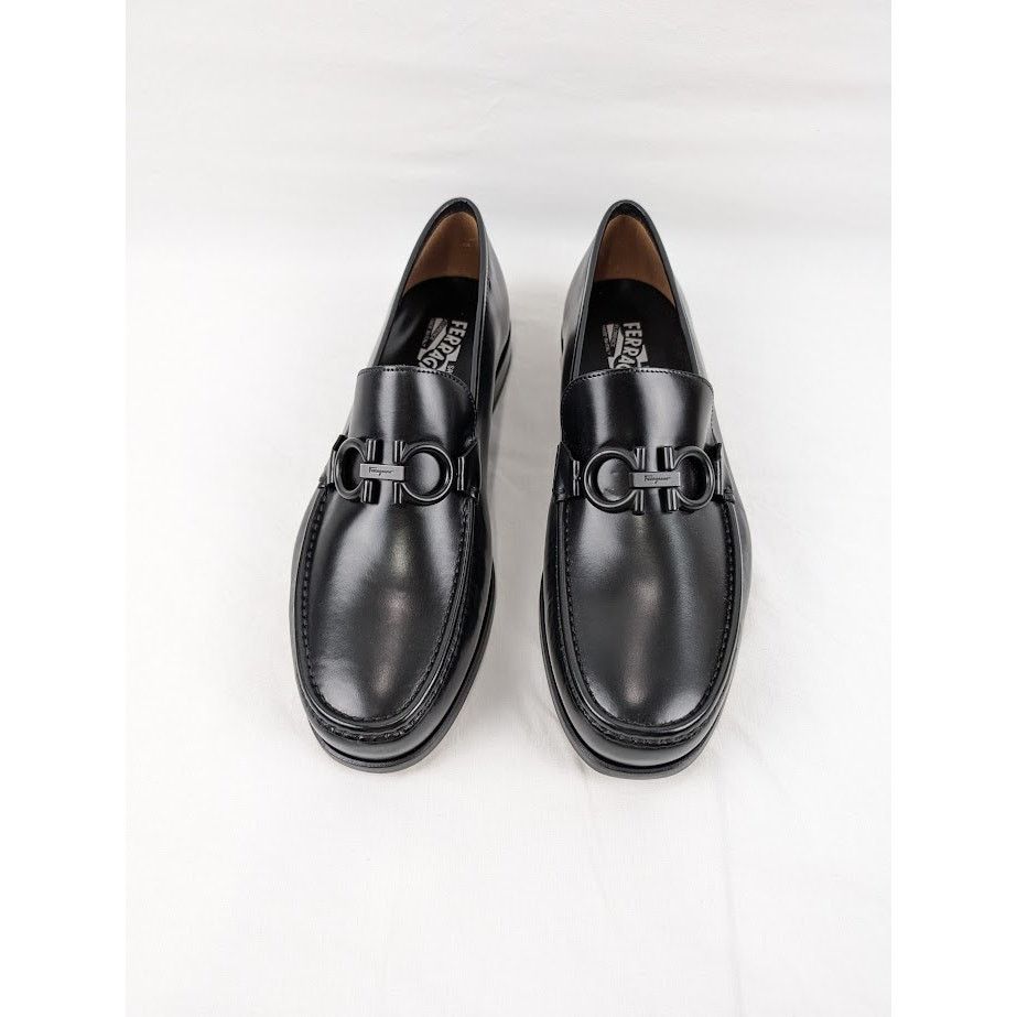 Salvatore Ferragamo o1rshd1 Rolo 10 Loafers in Nero Size US 11.5 / EU 44-45 - 16 Thumbnail