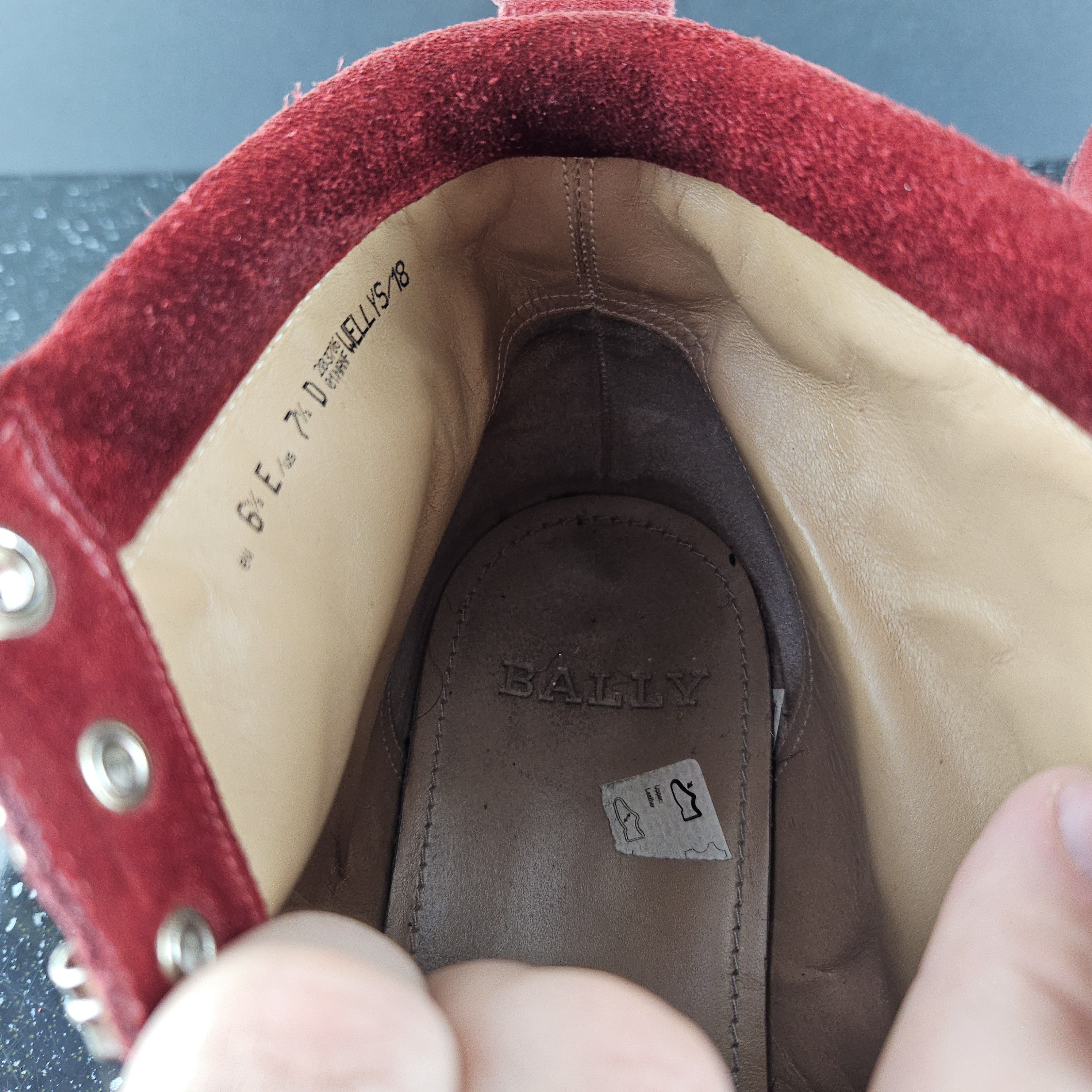 Bally Bally Red Suede Boots Wellys Size US 7.5 / EU 40-41 - 10 Thumbnail