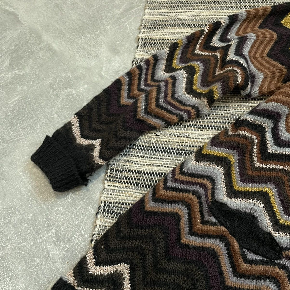 Jean Paul Gaultier × Missoni Missoni 90s Sweater coogi knit Cardigan button up tundra Size S / US 4 / IT 40 - 5 Thumbnail