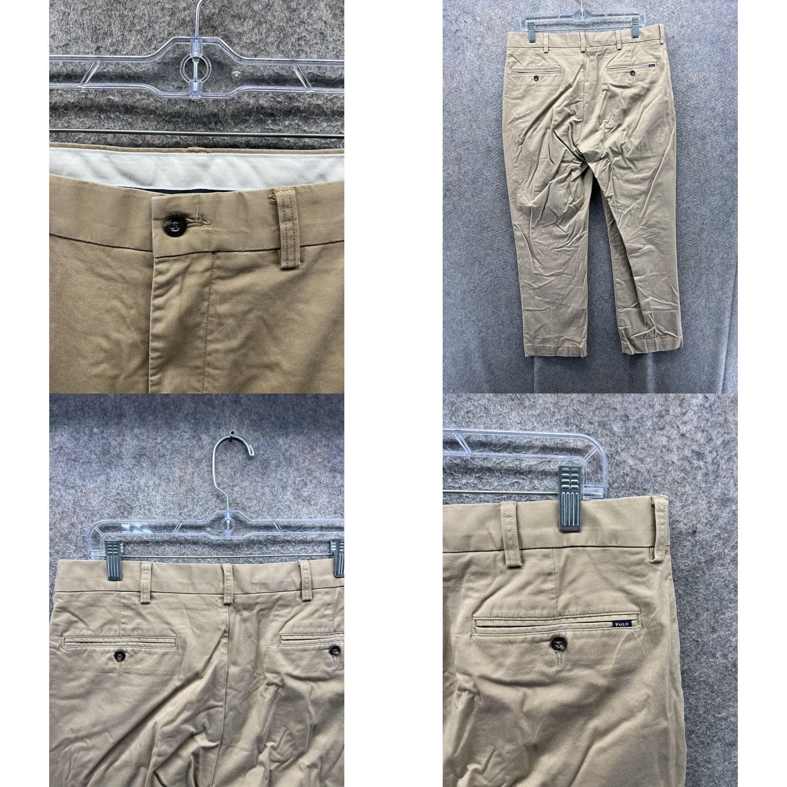 Polo Ralph Lauren Polo Ralph Lauren Pants Mens 34x32 Beige Stretch Classic Fit Chino Casual Size US S / EU 44-46 / 1 - 8 Thumbnail