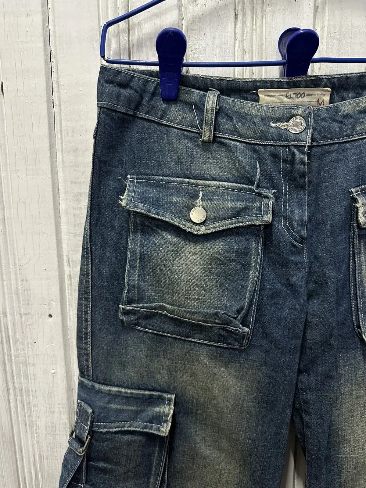 Marc by Marc Jacobs SICKS💥VINTAGE MARC JACOB JAPAN WIDE LEGS BONDAGE DENIM PANTS Size US 30 / EU 46 - 3 Thumbnail