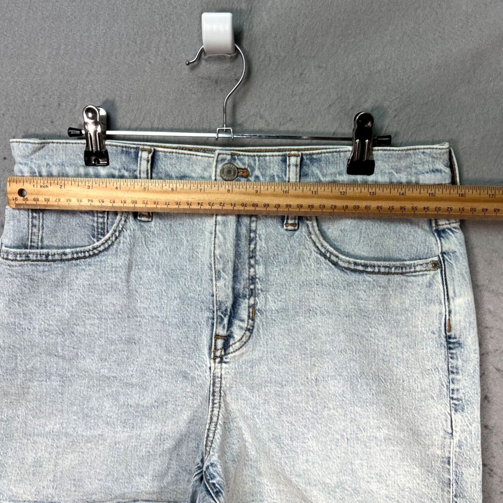 J.Crew J. Crew Womens Size 29 High-Rise Light Wash Denim Shorts Cotton Blend Bermuda 5-Pocket Womens Mens Size 29" - 6 Thumbnail