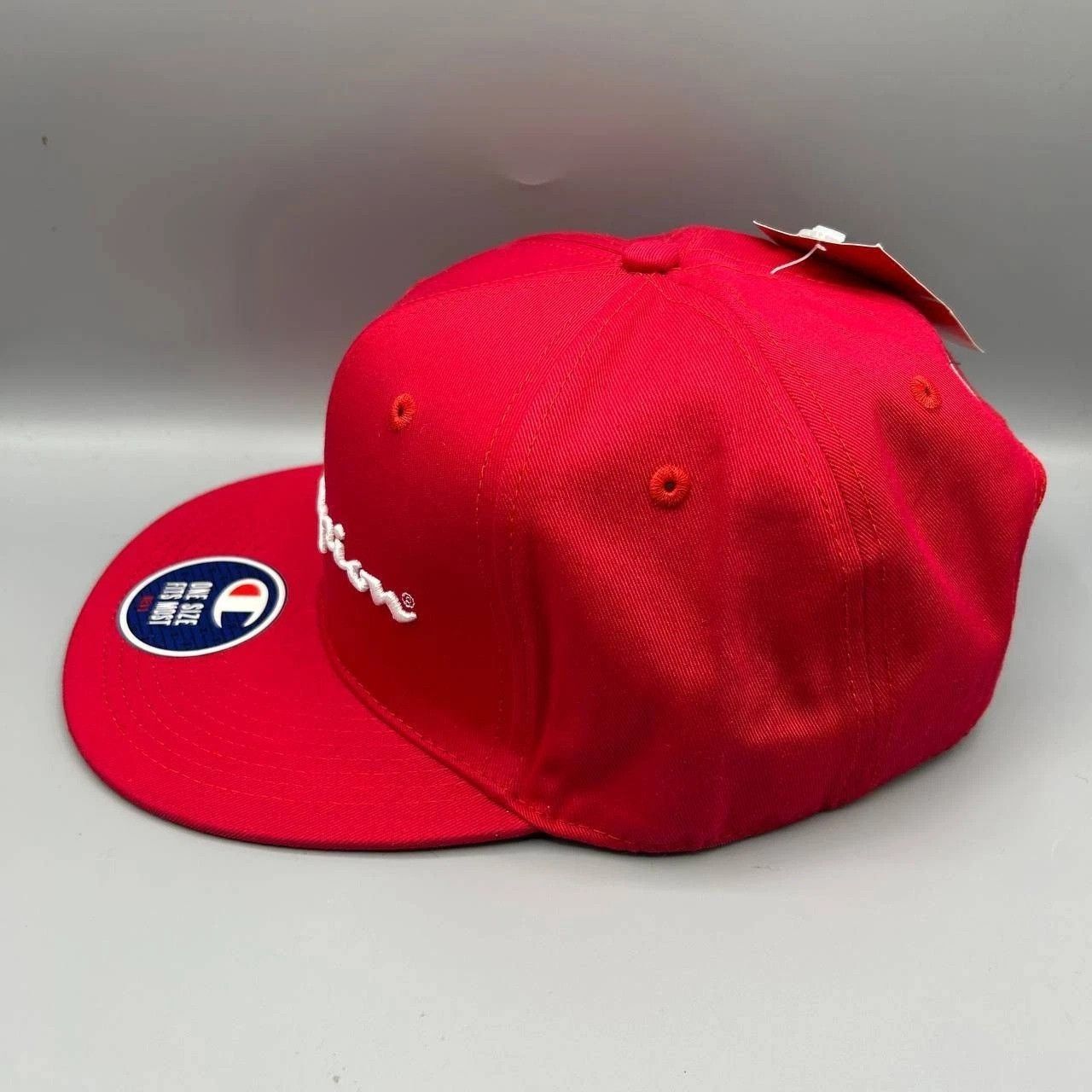 Champion Champion Hat Men Red Embroidered Snap Back Cap Cotton New Size ONE SIZE - 6 Thumbnail