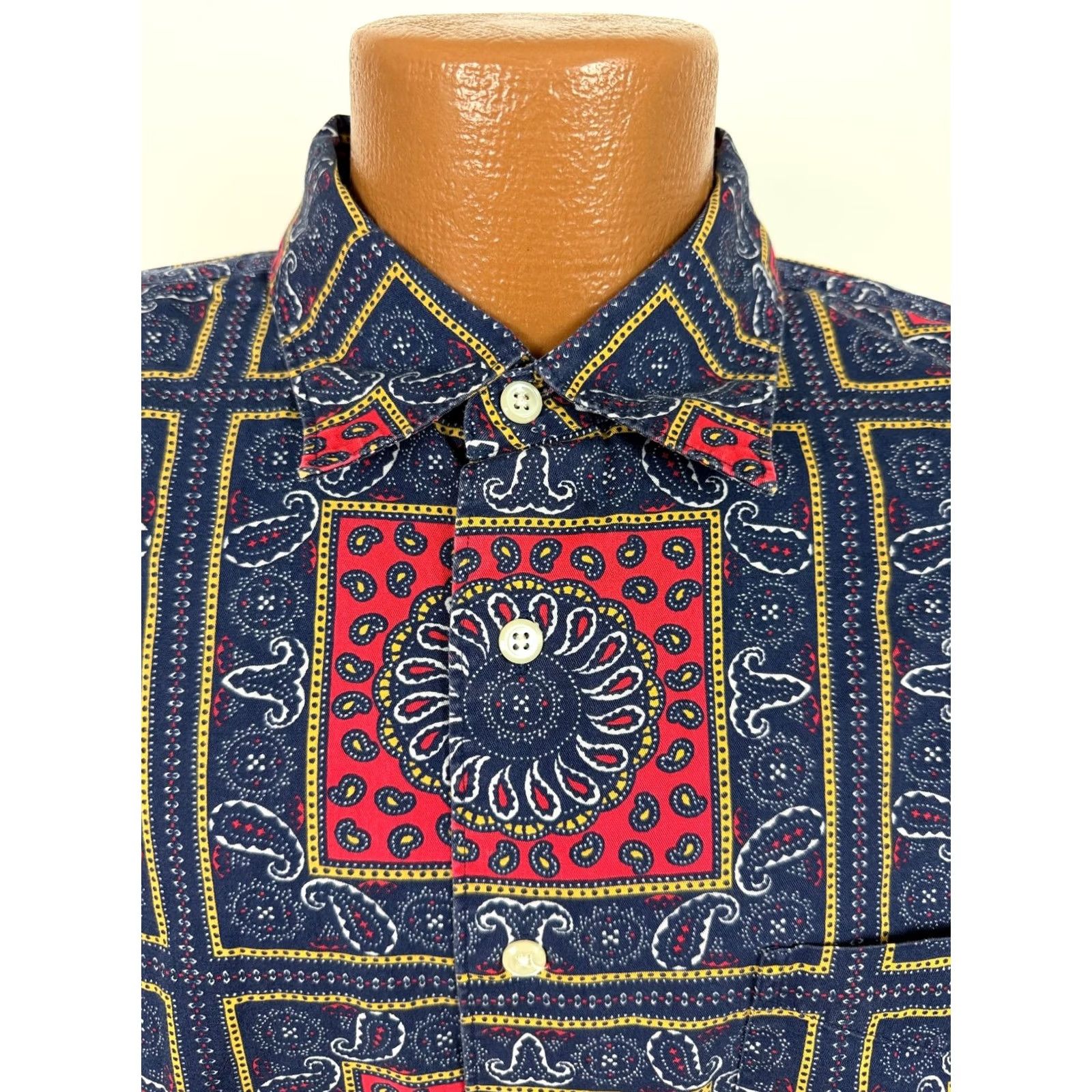 Vintage VINTAGE Daniel Cremieux Shirt Men XL Paisley Cotton Button-Up 90s Blue Size US XL / EU 56 / 4 - 5 Thumbnail