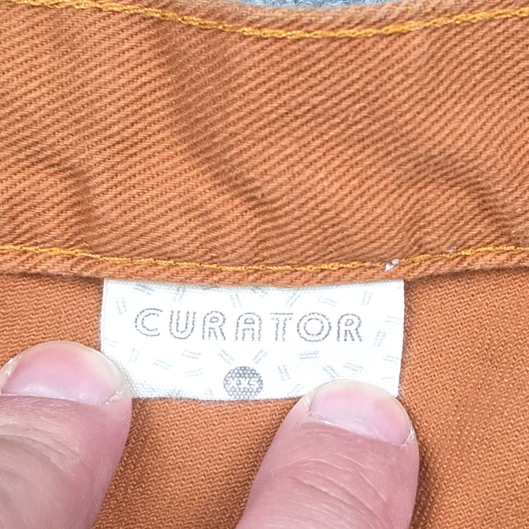 Vintage Curator SF Wide-Leg Pants Women XXS Orange 100% Cotton Twill Carpenter Pockets Inseam 27" Casual Vintage No Rise High 10.5in+ Wide-Leg Size 24" / US 00 / IT 34 - 6 Thumbnail