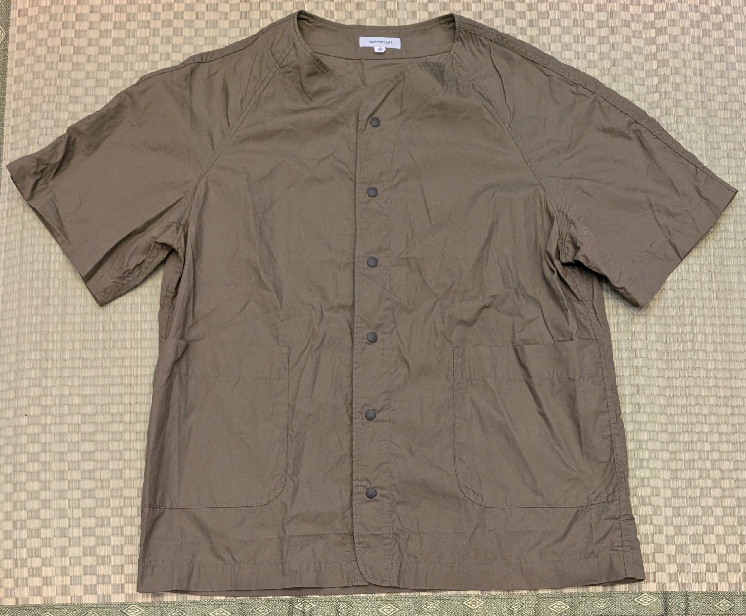 Ordinary Fits Ordinary Fits Baseball Shirt in Khaki Made in Japan Size US L / EU 52-54 / 3 - 1 Thumbnail