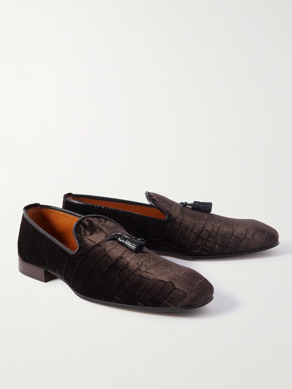Tom Ford o1loc1c0824 Velvet Loafers in Dark Brown Size US 9 / EU 42 - 2 Thumbnail