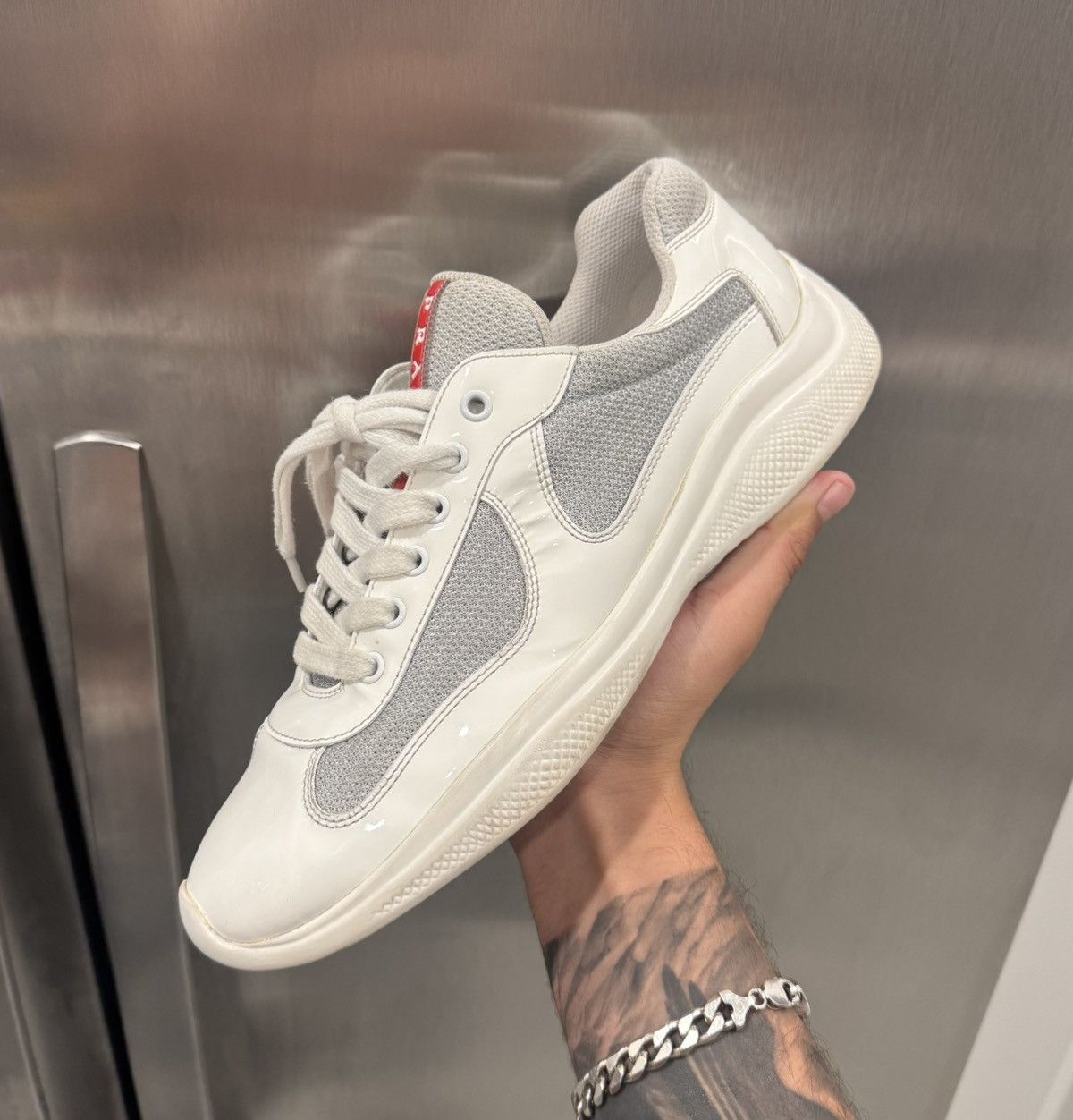 Prada PRADA America Cup White Sneaker Size US 10 / EU 43 - 1 Thumbnail