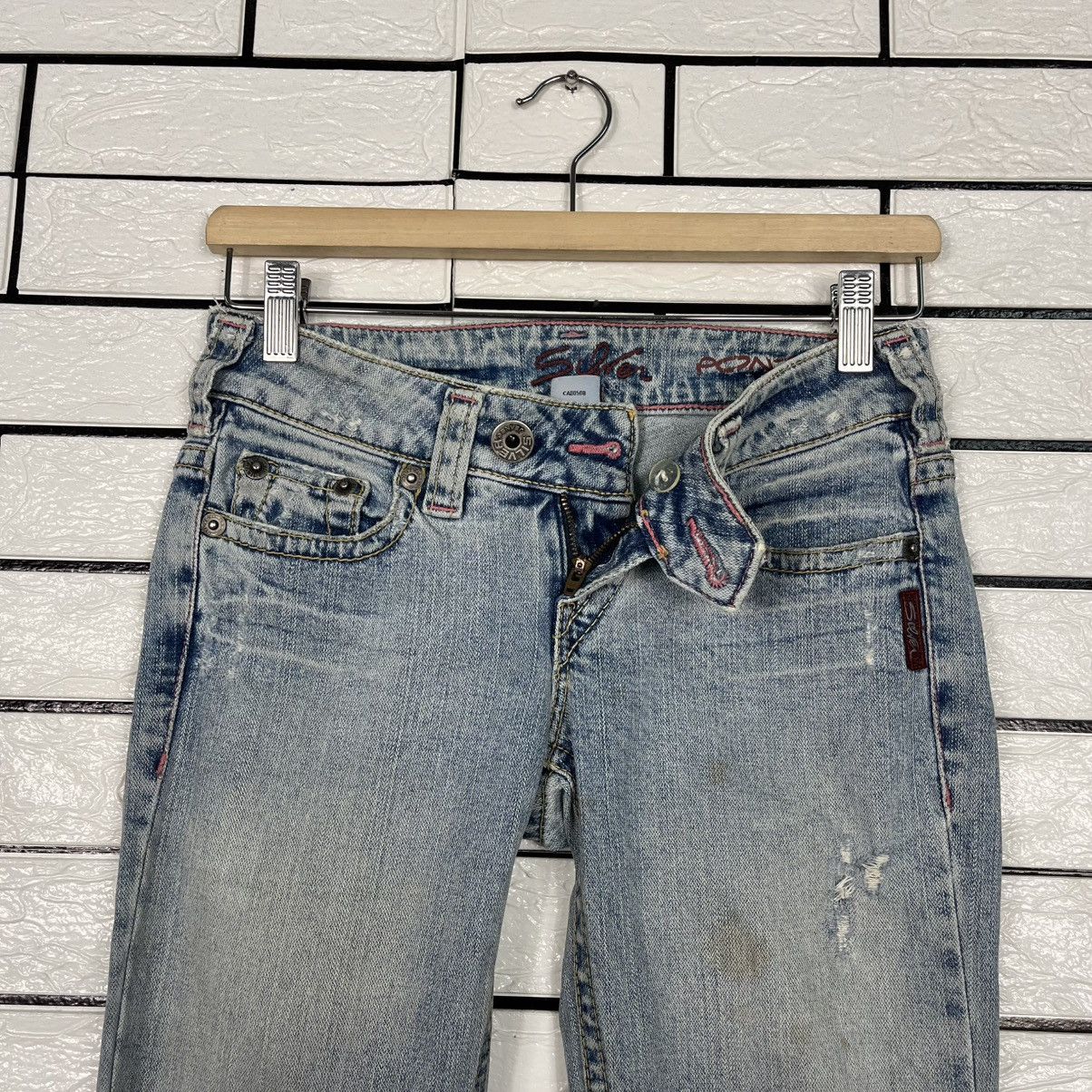 Silver Jeans Co. Vintage Silver Jeans Workwear Denim Size 26" / US 2 / IT 38 - 15 Thumbnail