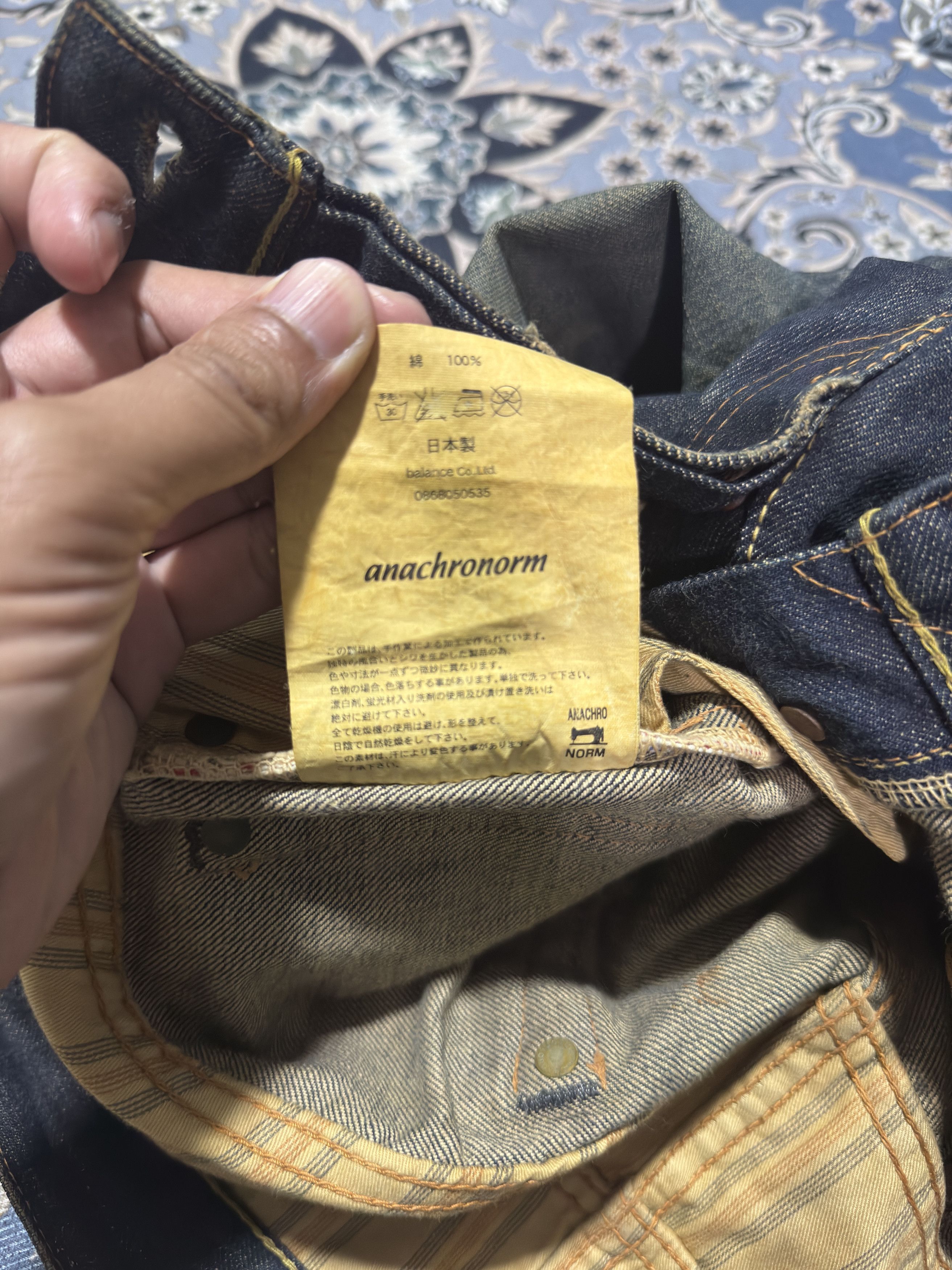 ANACHRONORM × Japanese Brand Anachronorm Rusty The New Vintage Distressed Style Jeans Size US 30 / EU 46 - 18 Thumbnail