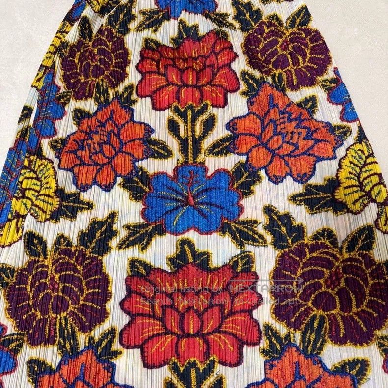 Issey Miyake Issey Miyake Peony Hollyhock New Year Painting Vintage Mid Size 26" / US 2 / IT 38 - 3 Thumbnail