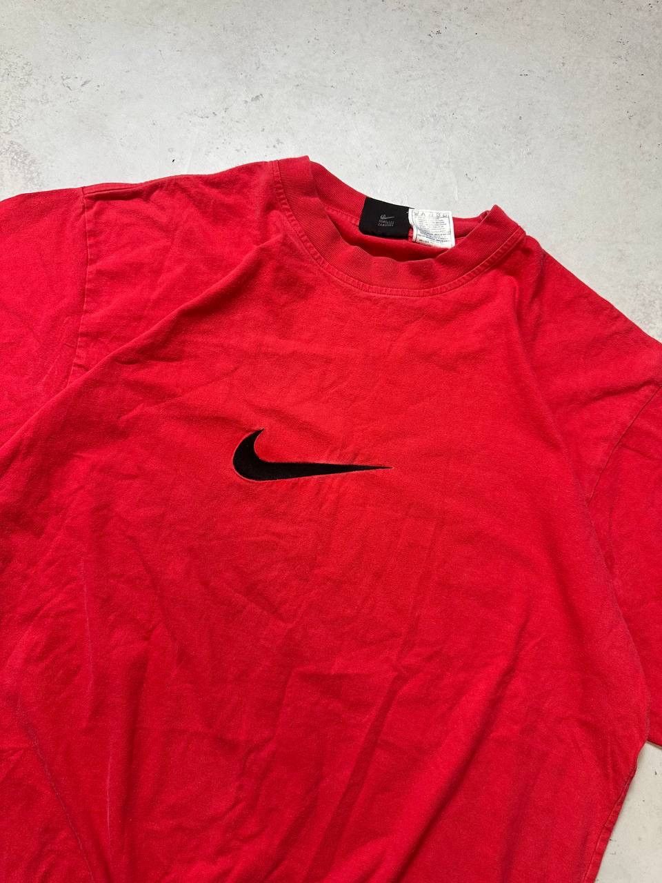 Nike × Vintage Vintage Nike Premier Big Swoosh Boxy T-shirt Y2K XL Size US XL / EU 56 / 4 - 3 Thumbnail