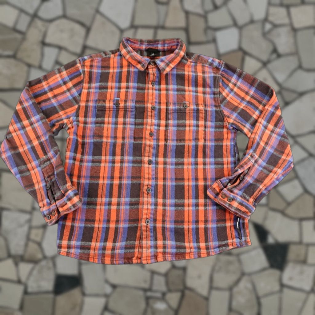 Cotopaxi VINTAGE Cotopaxi Flannel Shirt Mens Medium Orange Blue Plaid Button-Up Organic Cotton Outdoor Size US M / EU 48-50 / 2 - 1 Thumbnail