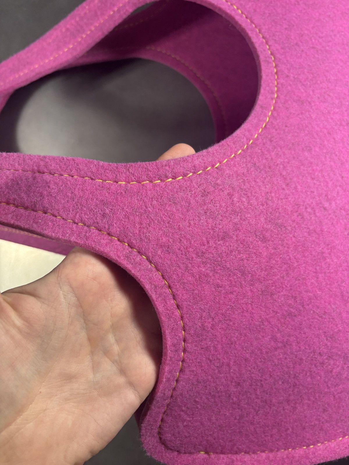 Other Felt Bag Oversized Tote Bag Felted Wool Pink Buzzi Space Size ONE SIZE - 4 Thumbnail