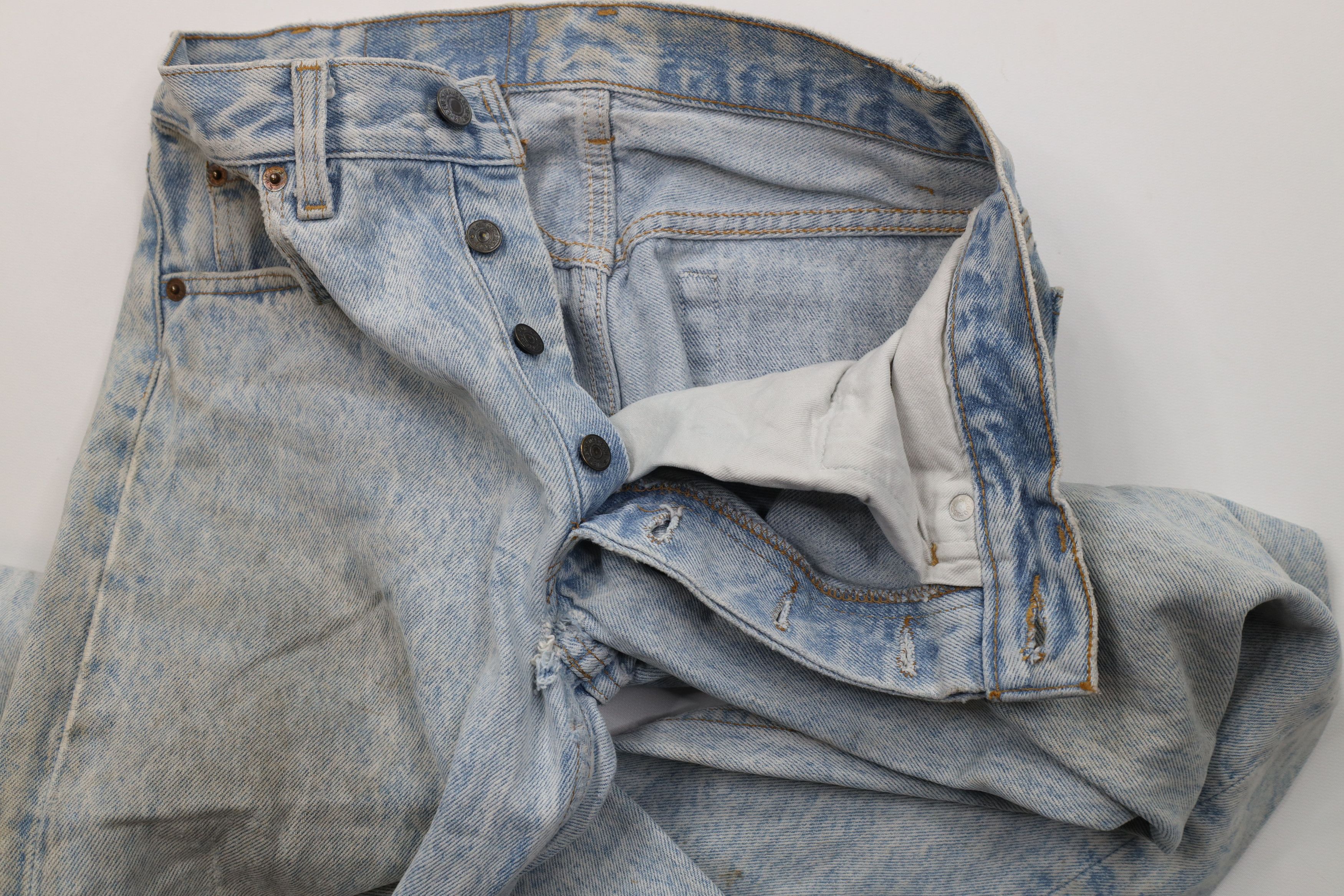 Levi's Vintage 80s Levis 501xx Wash Button Fly Original Jeans USA Size US 29 - 10 Thumbnail