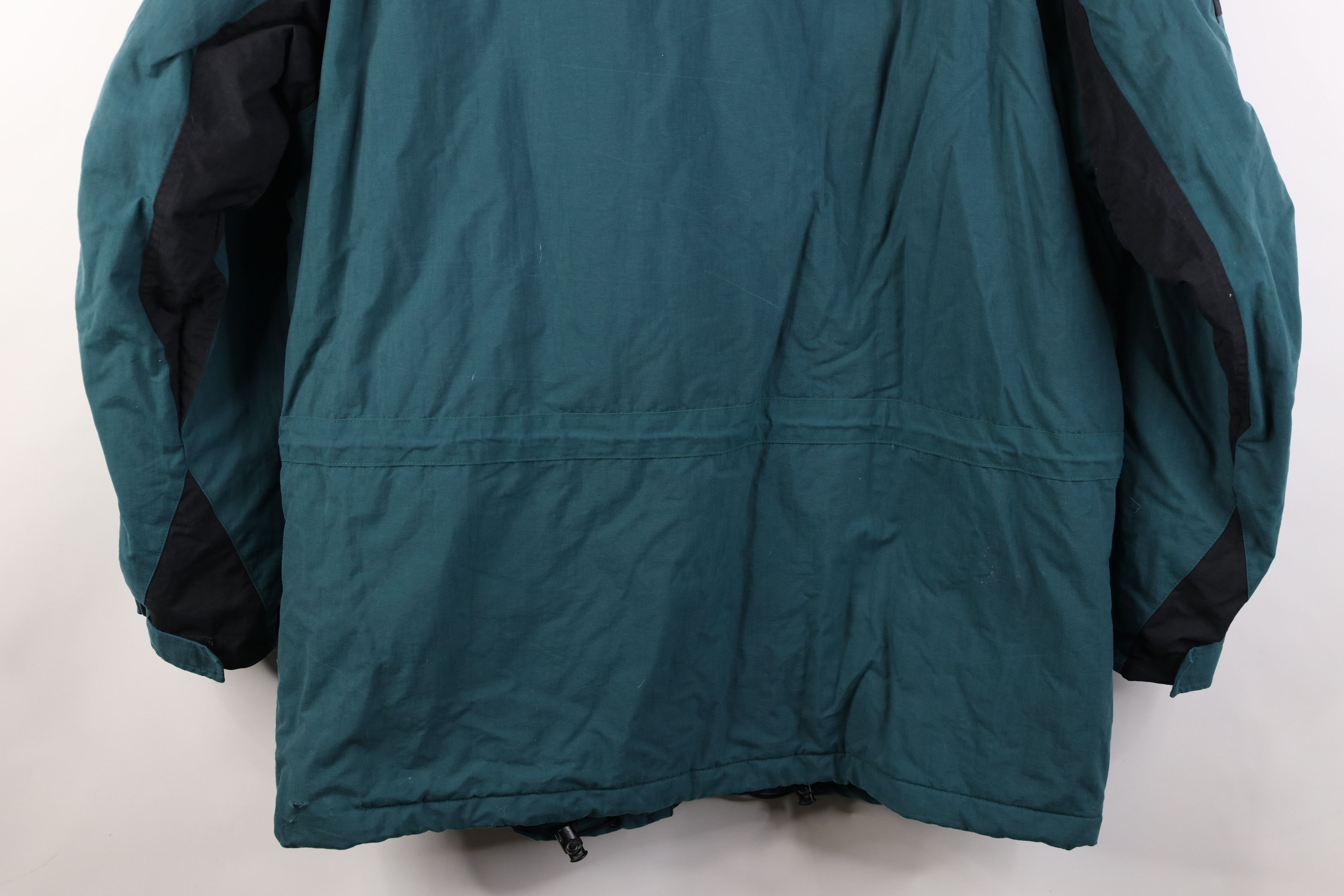 L.L. Bean Vintage 90s LL Bean Block Hooded Puffer Parka Jacket Green Size US L / EU 52-54 / 3 - 15 Thumbnail