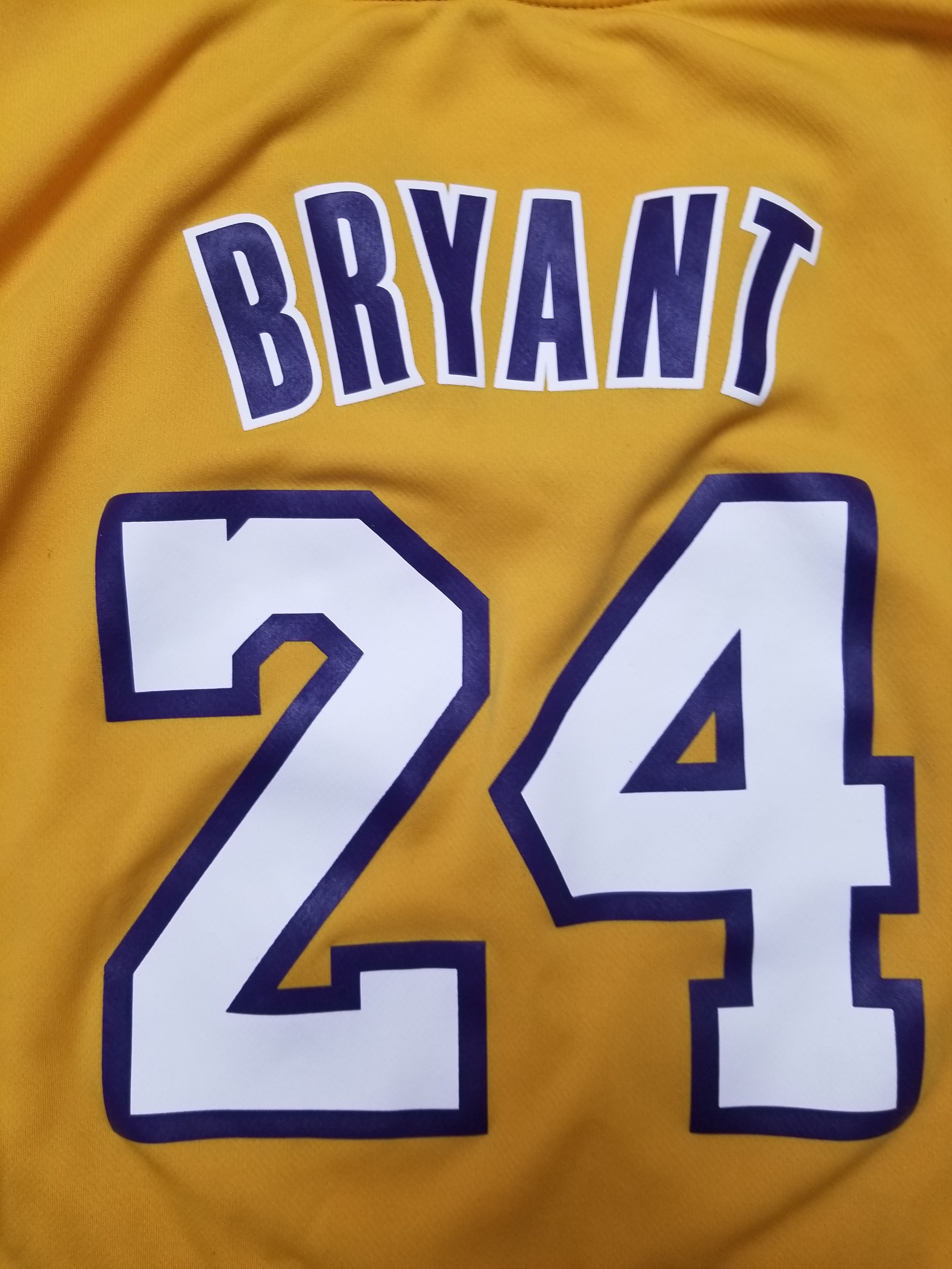 Adidas Los Angeles Lakers Kobe Bryant #24 Adidas NBA Yellow Jersey Size US M / EU 48-50 / 2 - 21 Thumbnail