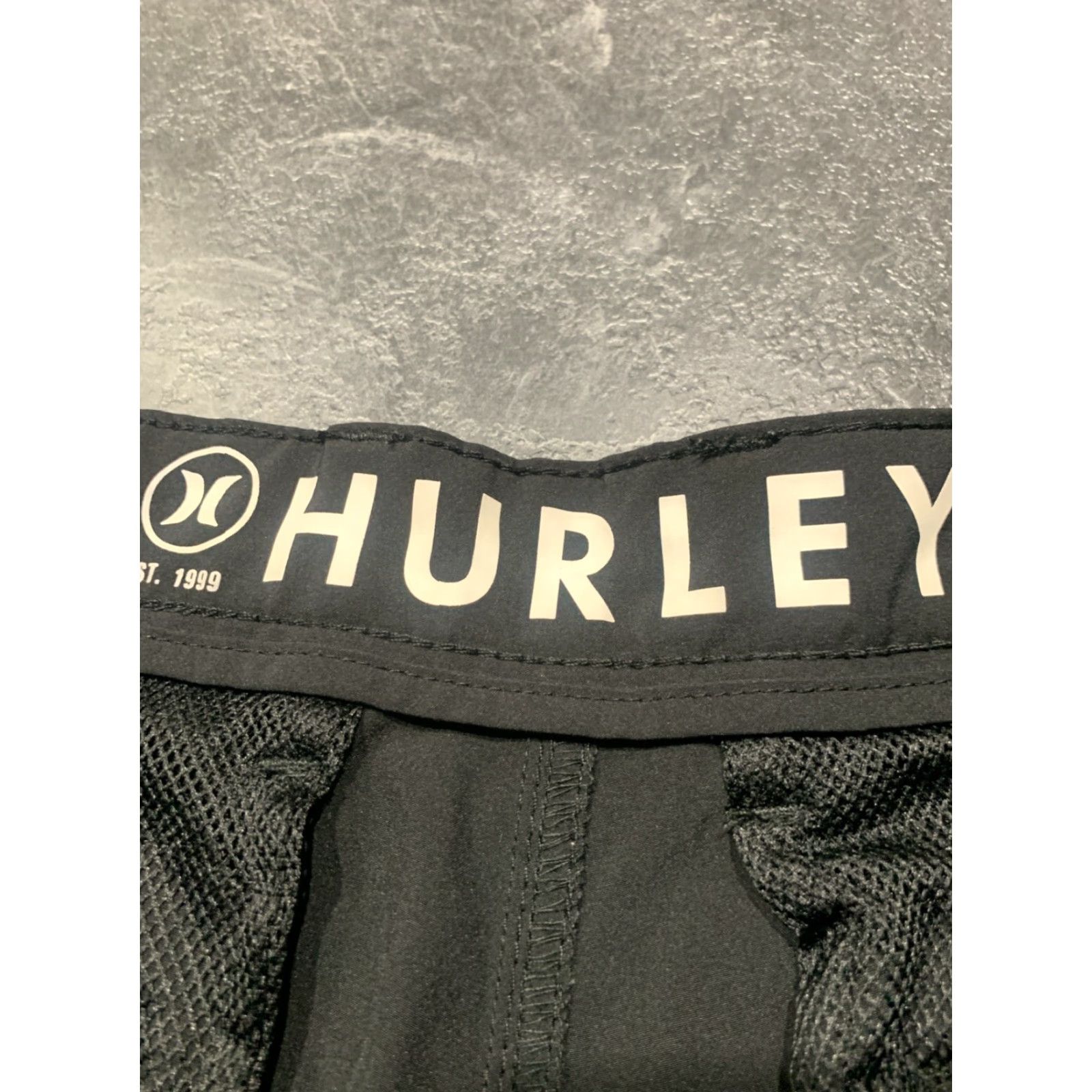 Hurley Hurley Mens Shorts 34 Bermuda Quick Dry Stretch All Day Logo Black Summer Casual Size US 34 / EU 50 - 3 Thumbnail