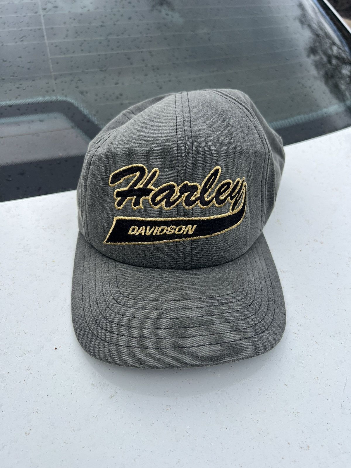 Harley Davidson Harley Davidson Vintage Hat Size ONE SIZE - 1 Thumbnail