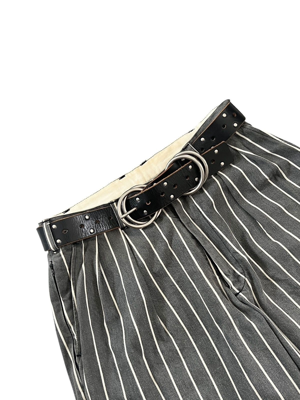 Yohji Yamamoto Vintage Y’s Yohji Yamamoto Studded Leather Belt Size 32 - 15 Thumbnail