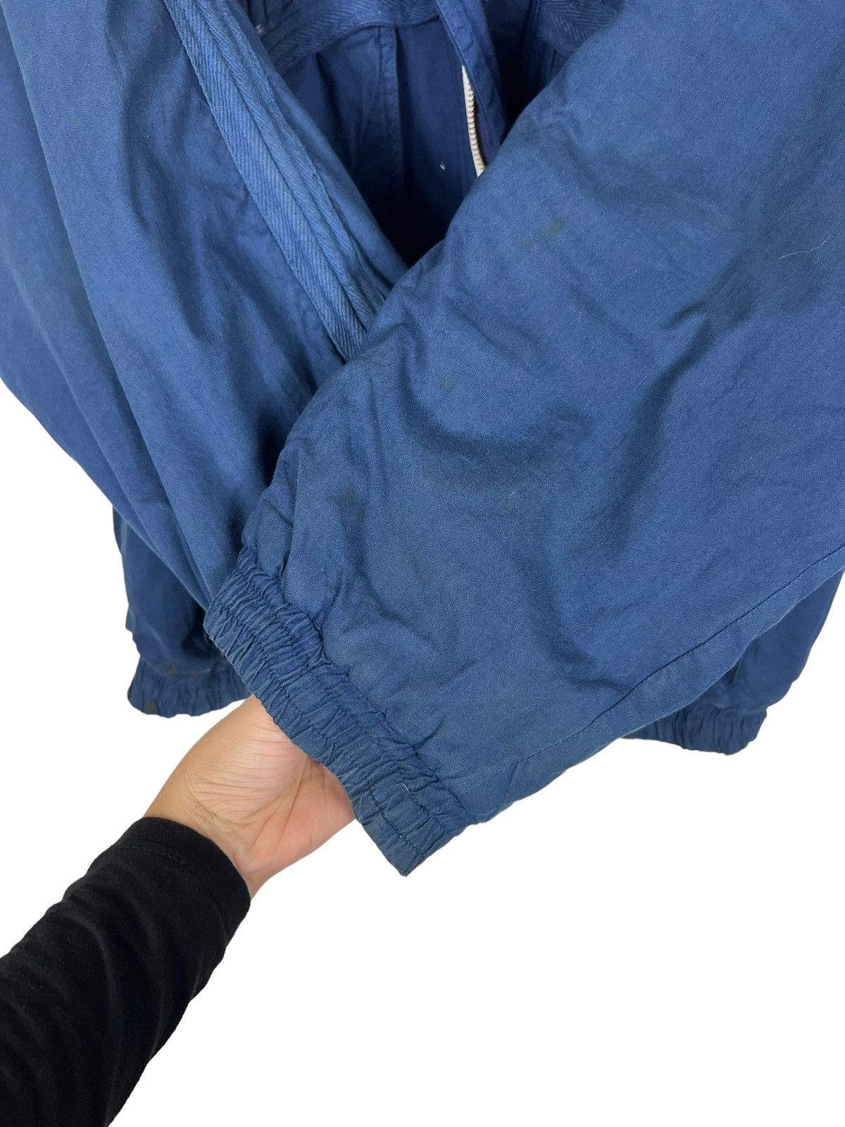 Issey Miyake 🔥 1980s VINTAGE IS ISSEY MIYAKE INDIGO BOMBER JACKET Size US L / EU 52-54 / 3 - 14 Thumbnail