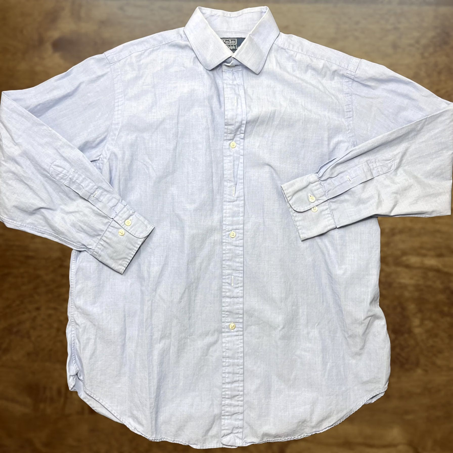 Polo Ralph Lauren Polo by Ralph Lauren Shirt Mens L Blue Chambray Long Sleeve Button-Up Classic Size US L / EU 52-54 / 3 - 1 Thumbnail