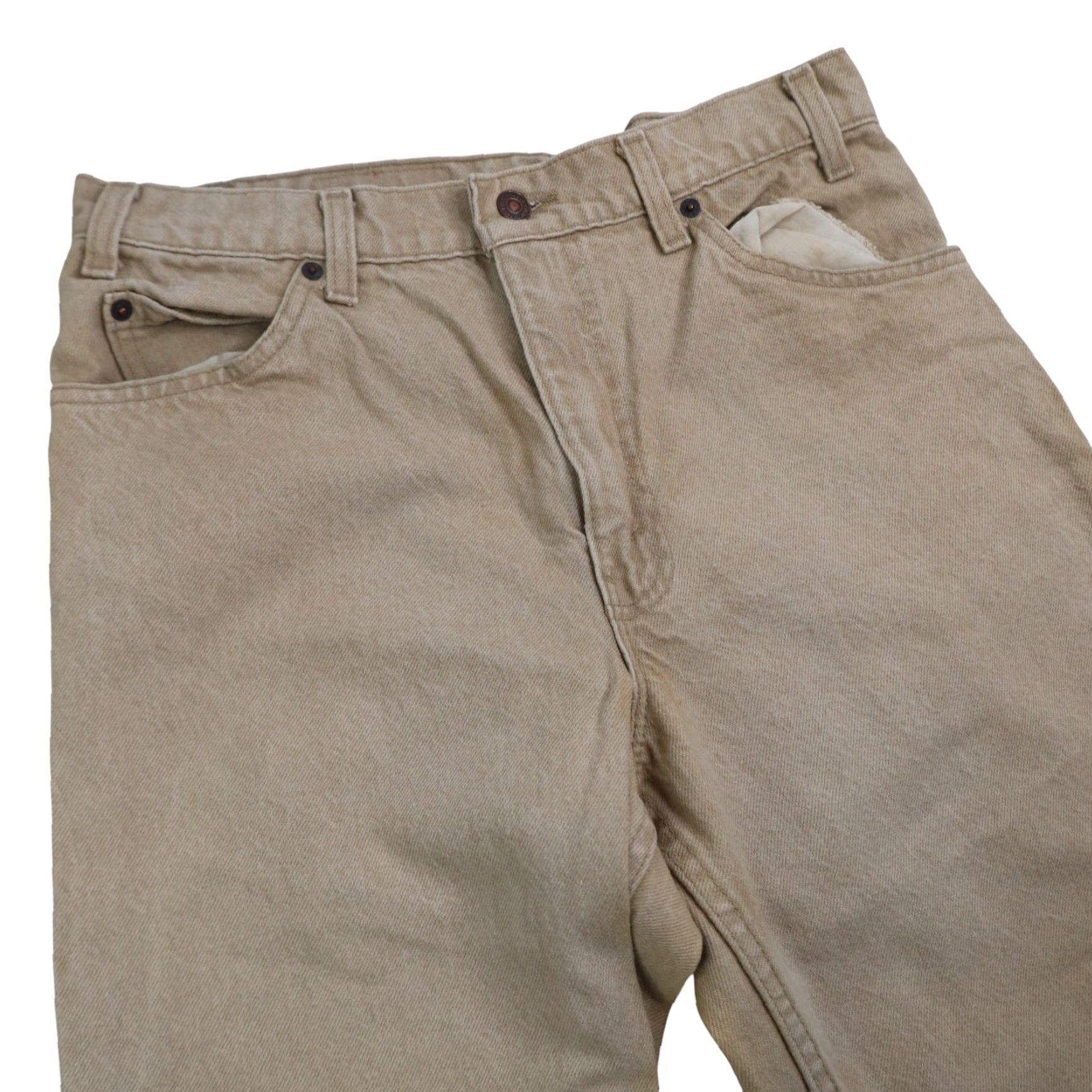 Levi's VINTAGE Levi's 550 Denim Jeans Tan 32x30 Mens Orange Tab Jeans Tan Jeans Mens 550 Vintage Levi's 550 Orange Tab Denim Jeans Tan 32x30 Mens Size US 32 / EU 48 - 5 Thumbnail