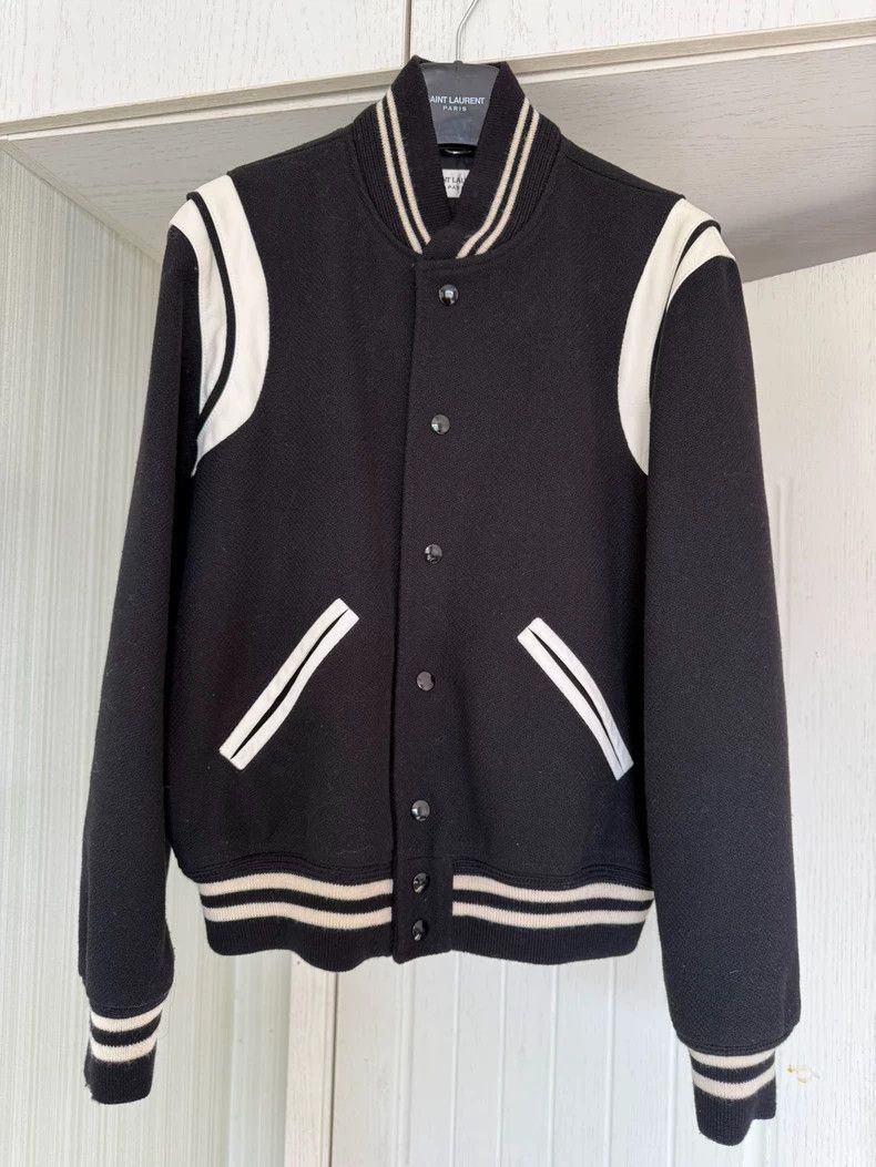 Saint Laurent Paris Saint Laurent Paris Classic baseball jacket-2506 Size US M / EU 48-50 / 2 - 2 Thumbnail